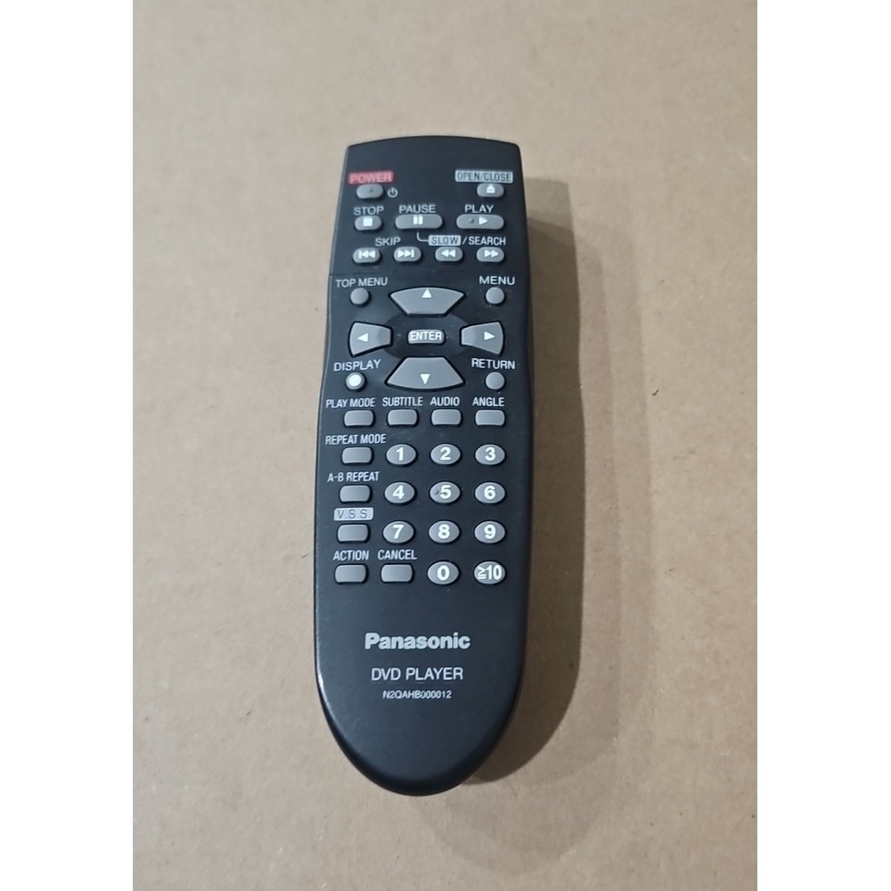 Original Vintage Panasonic DVD Player Remote Control N2QAHB000012